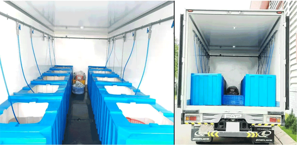 Xe lạnh chở hải sản